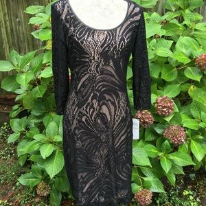 NWT Maggy London Black Lace Dress